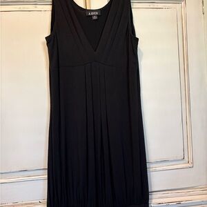 A. Byer Classic Black Midi Dress